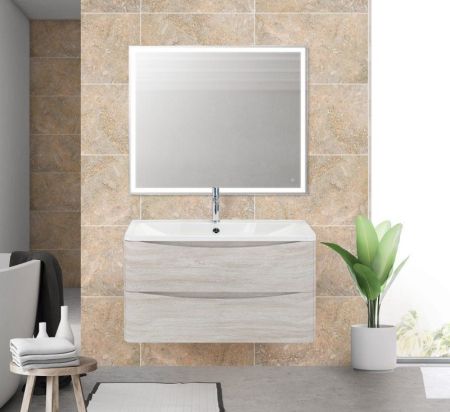 Мебель для ванной комнаты BELBAGNO ACQUA-1000-2C-SO, артикул BB1000/455-LV-MR-ALR