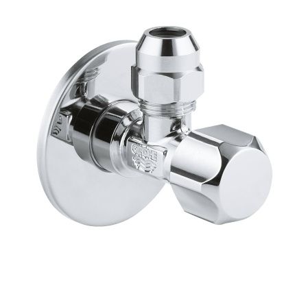 Вентиль угловой GROHE 1/2 -3/8 для подключения смесителей, хром (2202300M) Вентиль угловой GROHE 1/2 -3/8 для подключения смесителей, хром (2202300M)