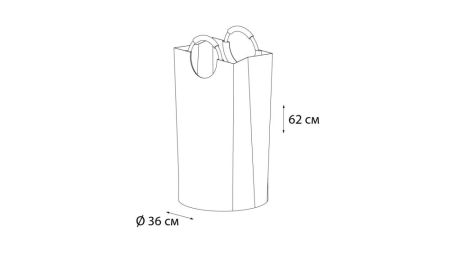 Корзина для белья Fixsen FX-1012 Бежевая, артикул FX-1012
