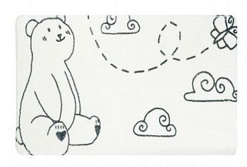 Коврик для ванной комнаты Fixsen Teddy Air 50x80 FX-6001T Белый