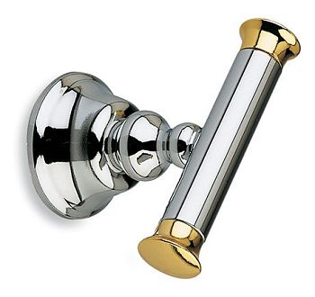 Stil Haus Smart, крючок двойной, цвет хром - золото