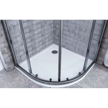 Душевой поддон из искусственного камня Акватон Калифорния 80x80 радиальный Белый, артикул 1A713936CA010