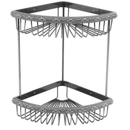 Угловая полка двойная ZorG SL AZR U-4 SL Серебро, артикул AZR U-4 SL