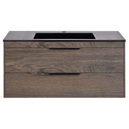 База под раковину Chiara 2D 1000 подвесная, 2 выкатных ящика soft-close, R.Oak, артикул VMC-2C2100RO