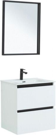 Комплект мебели для ванной De Aqua Ариетта NEW 60 белый матовый, артикул 00271967
