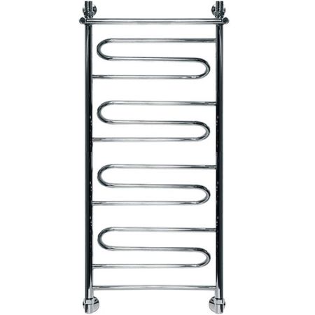 Водяной полотенцесушитель Ника Curve ЛZ/ВП 100x50 с полкой Хром