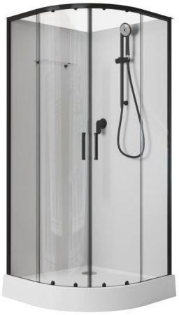 Душевая кабина Aquanet Passion EVO R Black 80x80, артикул 00281984