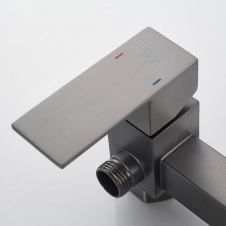 Гигиенический душ со смесителем Raffine F237T, оружейная сталь