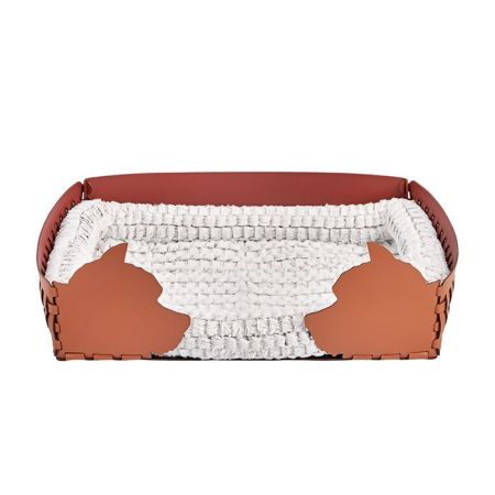 ADJ Лежанка Dog, 60x42xH15 см., цвет: коньяк/бордо, артикул 1560D.09/30