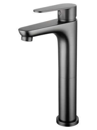 Смеситель для раковины высокий WONZON & WOGHAND ALFA, Темный графит (WW-A40232-BGG), артикул WW-A40232-BGG