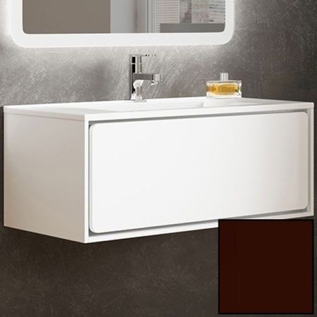 Тумба с раковиной SanVit Бруно-1 120 kbruno1120 в цвете Ral подвесная Шоколад, артикул kbruno1120