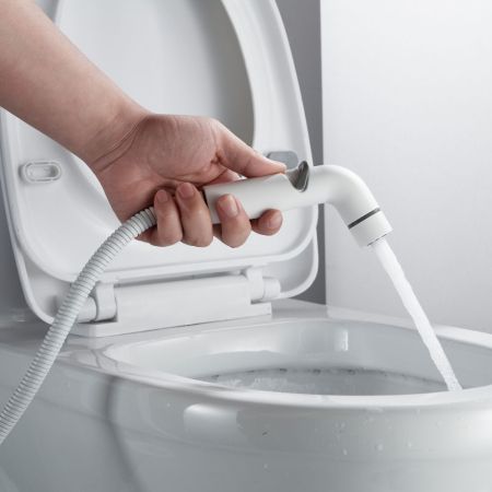 Гигиенический душ со смесителем Shevanik S4305C, белый