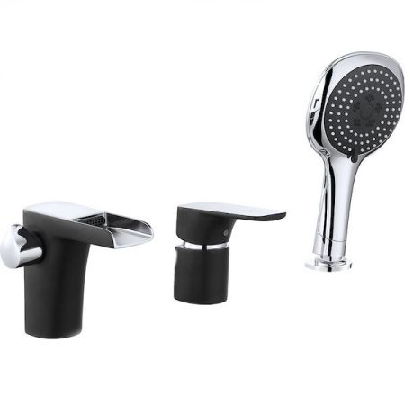 На борт ванны D&K Berlin Technische DA1434215 Хром Черный, артикул DA1434215