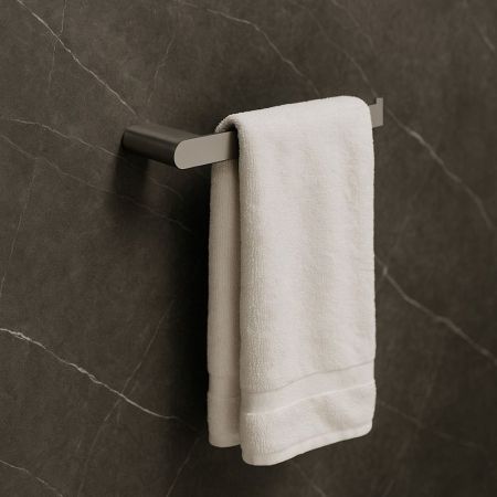 Полотенцедержатель Knotlor TH102GM, оружейная сталь