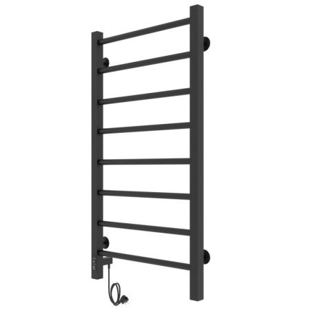 Полотенцесушитель электро "Феличия ЧКЧ8 400х800", черный муар, левый