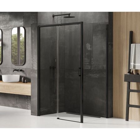 Душевое ограждение NEW TRENDY PRIME BLACK L 120x80x200 D-0320A/D-0128B (черный), артикул D-0320A/D-0128B