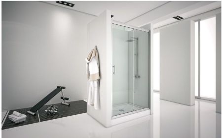 Душевая дверь Aquanet Alfa NAA6121 150, прозрачное стекло, артикул 00168422