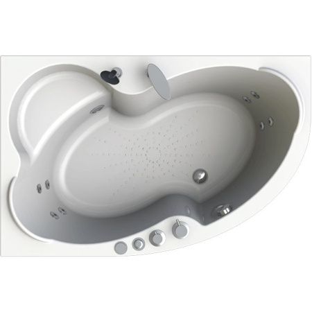 Акриловая ванна Radomir Wachter Ирма 3 160x105 форсунки Белые L с гидромассажем