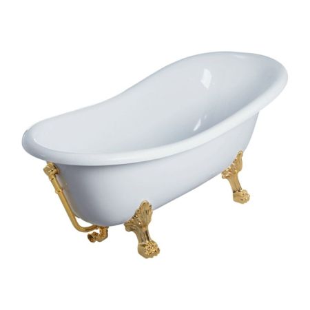 Ванна из искусственного камня Veragio Gialetta 170x80 26932 ножки Золото, артикул 26932