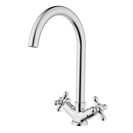 Смеситель Rossinka для кухни с высоким поворотным изливом (H02-76), артикул H02-76