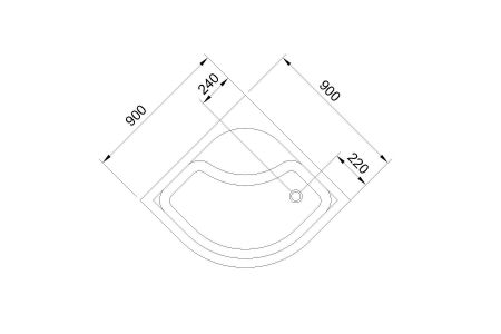 Душевой поддон Royal Bath RB 90CK 900*900*350, артикул RB90CK