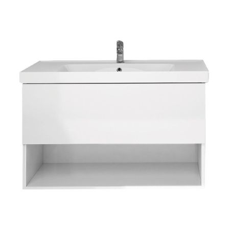 Тумба с раковиной подвесная Dreja Perfecto 70 см, белый, артикул 99-0807-com