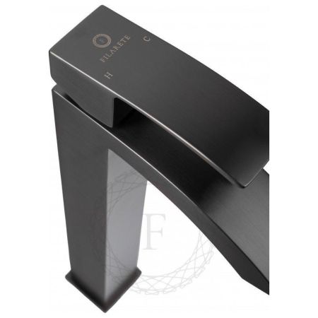 Смеситель для раковины высокий FILARETE Waterfall FL6010BG, графит