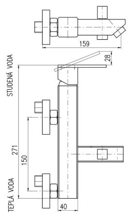 Смеситель для ванны Rav Slezak Royal Royal1054.5/1Z, артикул Royal1054.5/1Z