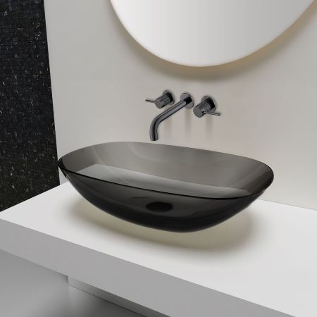 смесители для раковины Vincea Смеситель для раковины Groove VBFW-4G1GM встраиваемый, вороненая сталь,, артикул VBFW-4G1GM