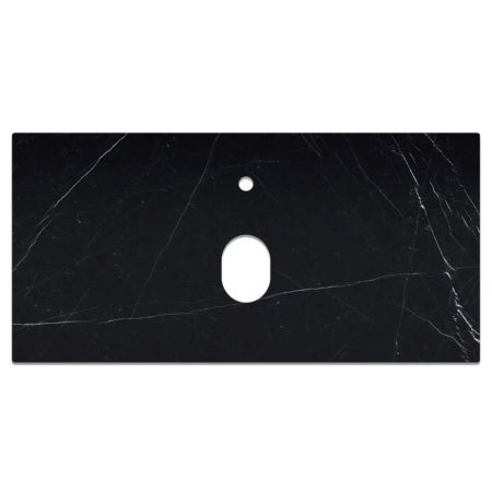 Столешница La Fenice Granite Black Olive Light Lappato Terra 100 см, черная, артикул FNC-VS03-TER-100