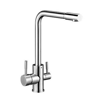 Смеситель для кухни с подключением фильтра G.Lauf ZAP18-A090, нержавеющая сталь