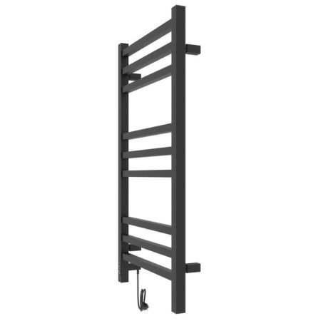 Полотенцесушитель электро "Астор ЧКЧ9 350х700", черный муар, левый