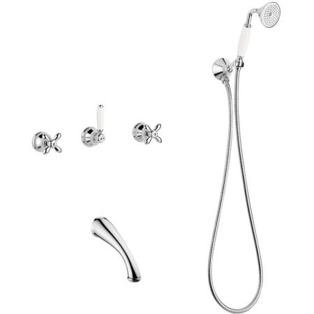 Смеситель для ванны Migliore Princeton Plus ML.PRP-8018 Хром, артикул ML.PRP-8018.CR