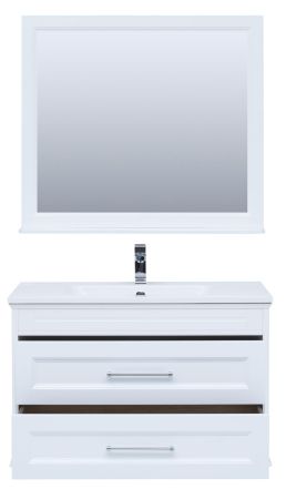 Мебель для ванной Aquanet Бостон М 100 белый (лит. мрамор), артикул 00258284