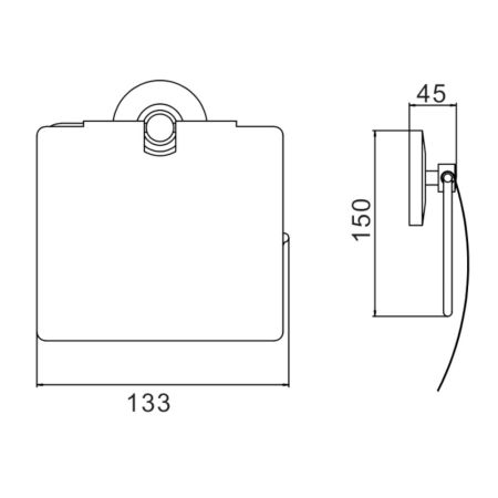 Держатель для туалетной бумаги Savol S-007151, хром, артикул S-007151