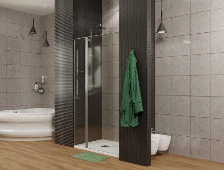 Душевая дверь Allen Brau Priority 90 3.31027.BBA черный браш, артикул 3.31027.BBA