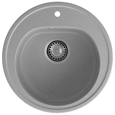 Кухонная мойка GranFest RONDO 510, серый, артикул R-510 серый