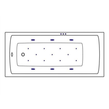 Ванна EXCELLENT Aquaria 170x75 "RELAX" (бронза), артикул WAEX.AQU17.RELAX.BR