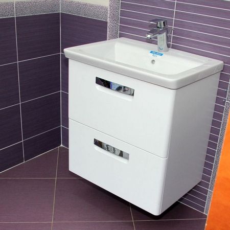 Тумба под раковину ROCA GAP ORIGINAL 77,7 ZRU9302732 (подвесная, белый матовый), шт, артикул ZRU9302732