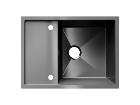 Мойка ULGRAN STEEL 680 Х 500, цвет «черная брашированная сталь» (US 680-002), артикул US 680-002