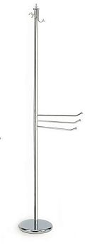 Stil Haus Elite, стойка: 3 крючка под халаты и 3 полотенцедержателя, цвет хром