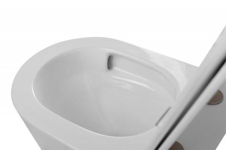 Унитаз подвесной безободковый со смывом TORNADO BelBagno FLAY-TOR, артикул BB053CH-TOR-FC