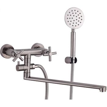 Смеситель для ванны Fmark FS8424, сатин