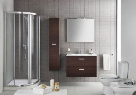 Шкаф пенал Roca Victoria Nord 30 ZRU9000025 подвесной Венге, артикул ZRU9000025