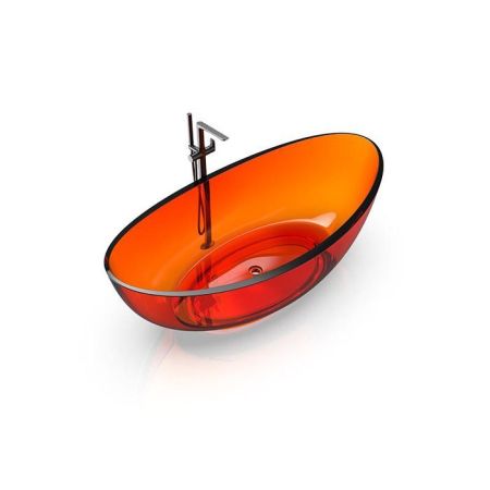 Ванна, KNIEF, Oval Shape, ширина, мм-1800, глубина, мм-930, высота, мм-560, тип установки-отдельностоящий, форма-овальная, материал-Solid surface, цвет-Orange Crystal, артикул 70001060