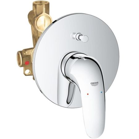 Смеситель для ванны GROHE Eurostyle (внешняя и встраиваемая части), хром (23730003), артикул 23730003
