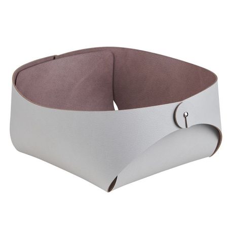 ADJ Корзинка Flora, 20x20xH9 см., цвет: устричный/пепельная роза, артикул 0040.02/07