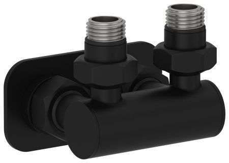 Модуль 2х1/2" угловой EU50 (Матовый черный)