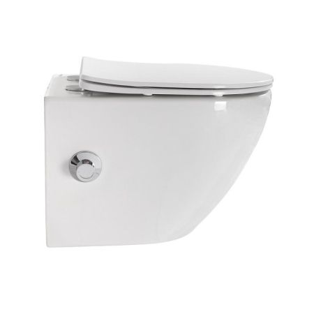 Унитаз подвесной с функцией биде и смесителем BELBAGNO UNO, артикул BB3105CHR-BS/SC