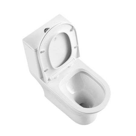 LOUNGE Унитаз-моноблок с сиденьем дюропласт soft close, P-trap BB8618CPR-MN/SC, артикул BB8618CPR-MN/SC